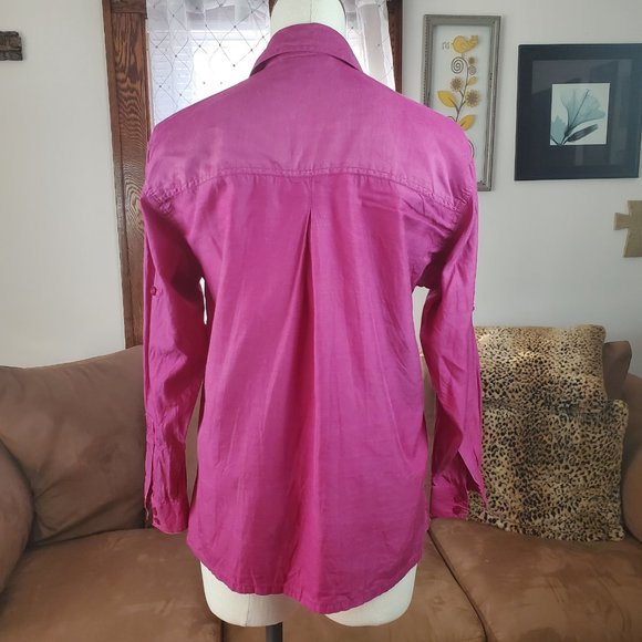 Anna And Frank Plum Color Petite Medium Blouse - Picture 3 of 5